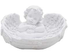 Angelo figūrėlė – dubenėlis ir žvakidė, h 7x12x10 cm