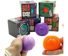 Antistresinis minkomas žaislas NeeDoh Fuzz Ball, 6 cm - Rožinė