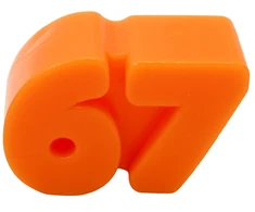 Antistresinis minkomas žaislas NeeDoh „Six Seven“ (67), 7x4 cm - Violetinė