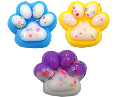 Antistresinis žaislas Katės letenėlė (Cat Paw), 6 cm - Violetinė
