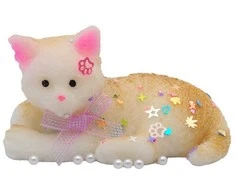 Antistresinis žaislas Katinėlis, 9 cm - Geltona