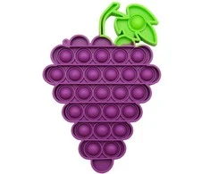 Antistresinis žaislas POP-IT Vynuogė, 17x12 cm - Violetinė
