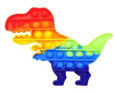 Antistresinis žaislas POP-IT spalvotas dinozauras
