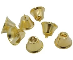 Auksinis metalinis varpelis, 3,5 cm