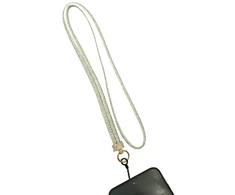 Baltas dirželis per petį telefonui, 67 cm
