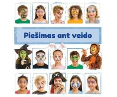 Dažai piešimui ant veido, 6 spalvos