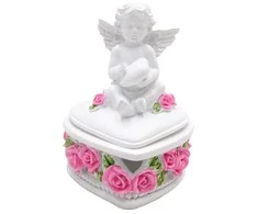 Dėžutė su angelu, 12 cm - Apskritimas