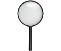 Didinamasis stiklas - lupa, Ø 7,5, didina 2,5 k.