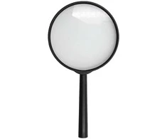 Didinamasis stiklas - lupa, Ø 7,5, didina 2,5 k.