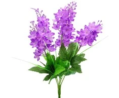 Dirbtinė alyvų puokštė, 35 cm - Violetinė