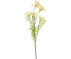 Dirbtinė balta alyvos žiedų šaka, 80 cm