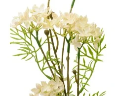Dirbtinė balta alyvos žiedų šaka, 80 cm