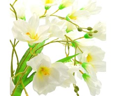 Dirbtinė eustomų puokštė, 60 cm - Balta