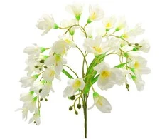 Dirbtinė eustomų puokštė, 60 cm - Balta