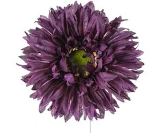 Dirbtinė gėlė chrizantemos žiedas - Violetinė