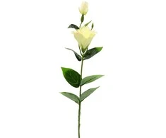 Dirbtinė gėlė eustomos šakelė, 55 cm - Žalsva
