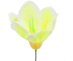 Dirbtinė gėlė magnolijos žiedas - Geltona