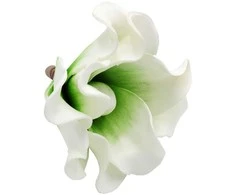 Dirbtinė gėlė magnolijos žiedas, 6 vnt. - Ruda