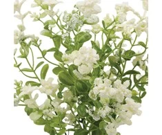 Dirbtinė gėlių puokštė, 38 cm - Balta
