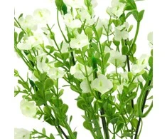 Dirbtinė naktinukų puokštė, 34 cm - Balta