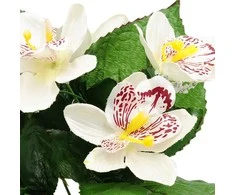 Dirbtinė orchidėjų puokštė, 27 cm - Violetinė