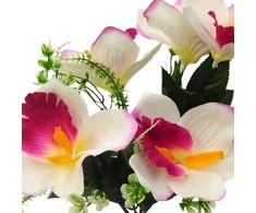 Dirbtinė orchidėjų puokštė, 33 cm - Violetinė