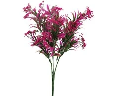 Dirbtinė puokštė smulkiais žiedais, 32 cm - Geltona