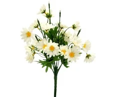 Dirbtinė ramunių puokštė, 32 cm