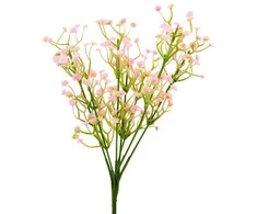 Dirbtinė rožinė gubojos puokštė, 30 cm