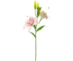 Dirbtinė violetinė lelijų šaka, 65 cm