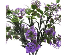 Dirbtinė violetinės spalvos gėlės puokštė, 50 cm