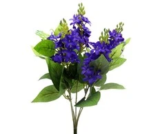 Dirbtinė violetinių alyvų puokštė, 33 cm