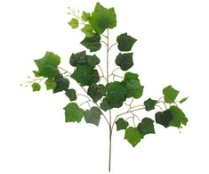 Dirbtinė vynuogės lapų šaką, 67 cm