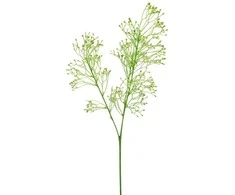 Dirbtinė žalumynų šakelė, 55 cm - Raudona