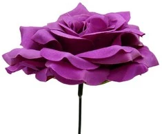 Dirbtinės gėlės violetinis rožės žiedas