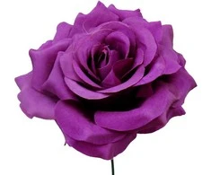 Dirbtinės gėlės violetinis rožės žiedas