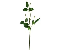 Dirbtinės rožės kotas 3 šakų, 56 cm