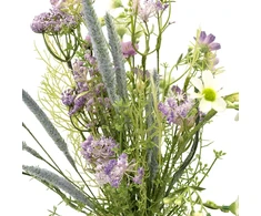 Dirbtinių violetinių lauko gėlių puokštė, 58 cm