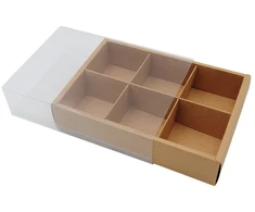 Dovanų dėžutė 6 skyrių, 22,5x15,5x5 cm