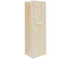 Dovanų maišelis buteliui, 12x35x9 cm - Pilka