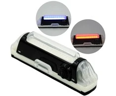 Dviračio žibintas, su USB jungtimi - Geltona