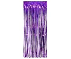 Folinių-holografinių juostelių dekoracija, violetinė