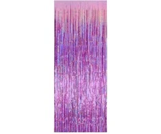 Folinių-holografinių juostelių dekoracija, šviesiai violetinė