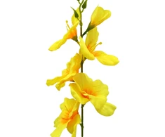 Geltonas dirbtinis kardelis ant koto, 57 cm