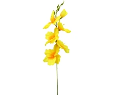 Geltonas dirbtinis kardelis ant koto, 57 cm