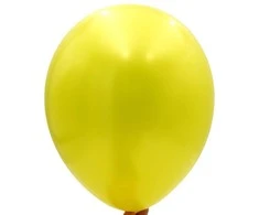 Geltoni perlamutriniai balionai, 100 vnt.