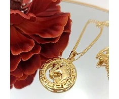 Grandinėlė su zodiako ženklu Jautis, 49 cm