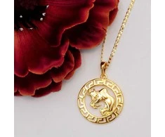 Grandinėlė su zodiako ženklu Jautis, 49 cm