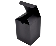 Juoda dovanų dėžutė, 7x7x9,5 cm