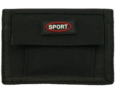 Juoda sportinio stiliaus piniginė